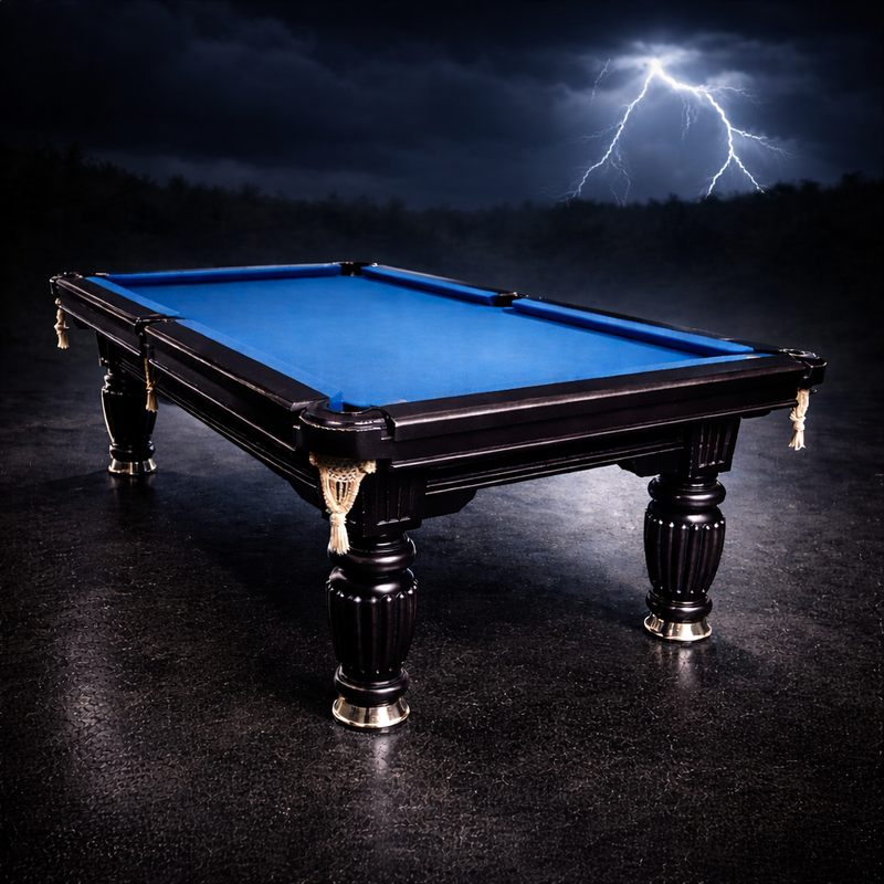 THE OUTPOST EDITION 7 FOOT BLUE FELT BLACK FRAME